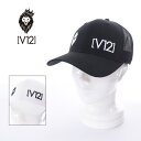 【25SS】V12 ヴィトゥエルブ DOUBLE CAP / 3D刺繍 メッシュキャップ ゴルフ スポーツ アウトドア ファッション FREE V122410-CP09