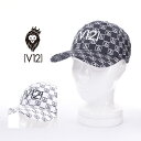 V12 ヴィトゥエルブ MONO CAP / V12オリジナルモノグラム ブランドロゴ刺繍 ベースボールキャップ 帽子 雑貨 FREE V122520-CP06