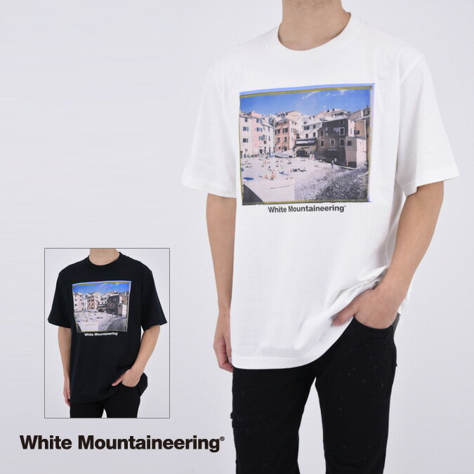 White Mountaineering ホワイトマウンテニアリング "GENOVA" PHOTO T-SHIRT メンズ レディース Tシャツ ルーネック 半袖 レギュラーシルエット 天竺 ファッション アウトドア スポーツ 1-4 M-XXL WM2471526