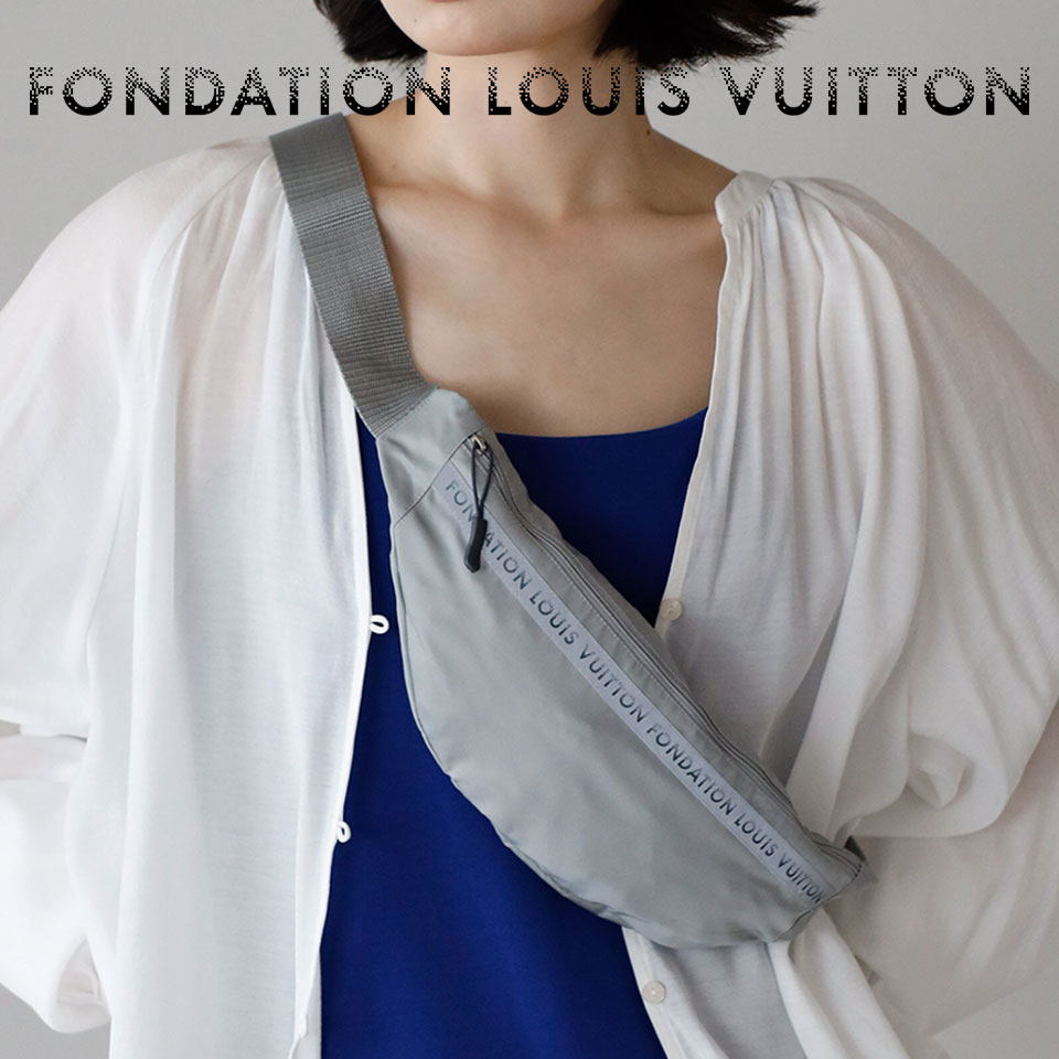 LOUIS VUITTON ルイヴィトン美術館 FONDATION LOUIS VUITTON フォンダシオン ルイ・ヴィトン 　ウエストポーチ ショルダーバッグ 小物入れ シンプル レディース メンズ