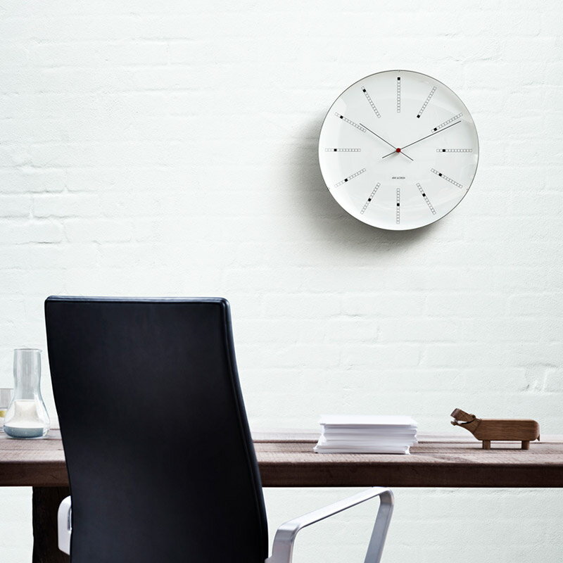 【無金利ローン可】 アルネヤコブセン ARNE JACOBSEN バンカーズ ウォール クロック 210mm BANKERS WALL CLOCK 43630 メンズ レディース 壁掛け時計 北欧デザイン インテリア おしゃれ [ラッピング無料 内祝い ギフト] [3]