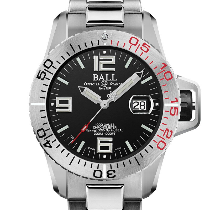特典あり 【無金利ローン可】【3年間無料点検付】 ボールウォッチ BALL WATCH エンジニア ハイドロカーボン イーオーディ Engineer Hydrocarbon EOD DM3200A-S1CJ-BK メンズ 高級 腕時計 ブランド 時計 自動巻 機械式[ラッピング無料 内祝い ギフト]