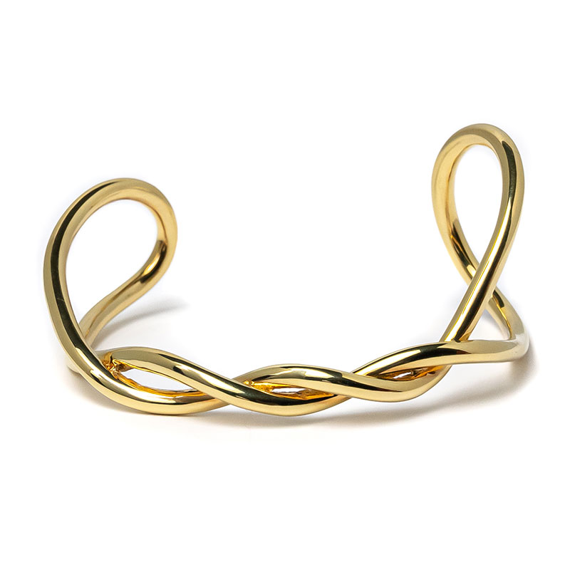 【i.s.d.】 BYOKA ビョーカ BOLD YARN CUFF BANGLE バングル BRACELET ブレスレット GOLD ゴールド GW2001[...