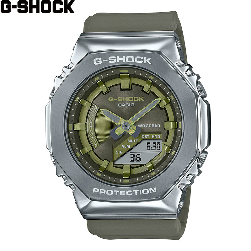 【2,000円クーポン/4日20時〜】カシオ [CASIO] ジーショック G-SHOCK ANALOG-DIGITAL 2100 Series メンズ レディース 腕時計 時計 アナデジ ストリート ファッション おしゃれ グリーン GM-S2100-3AJF [ラッピング無料 内祝い ギフト]