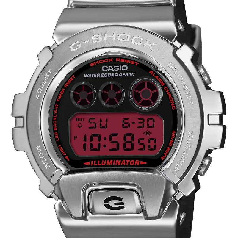 ISHIDA ONLINEの【無金利ローン可】ジーショック G-SHOCK デジタル 6900 シリーズ DIGITAL 6900 SERIES GM-6900YRA-8JF メンズ 腕時計 時計 FINE METALLIC SERIES クオーツ 正規品 [ラッピング無料 内祝い ギフト]｜アングル3
