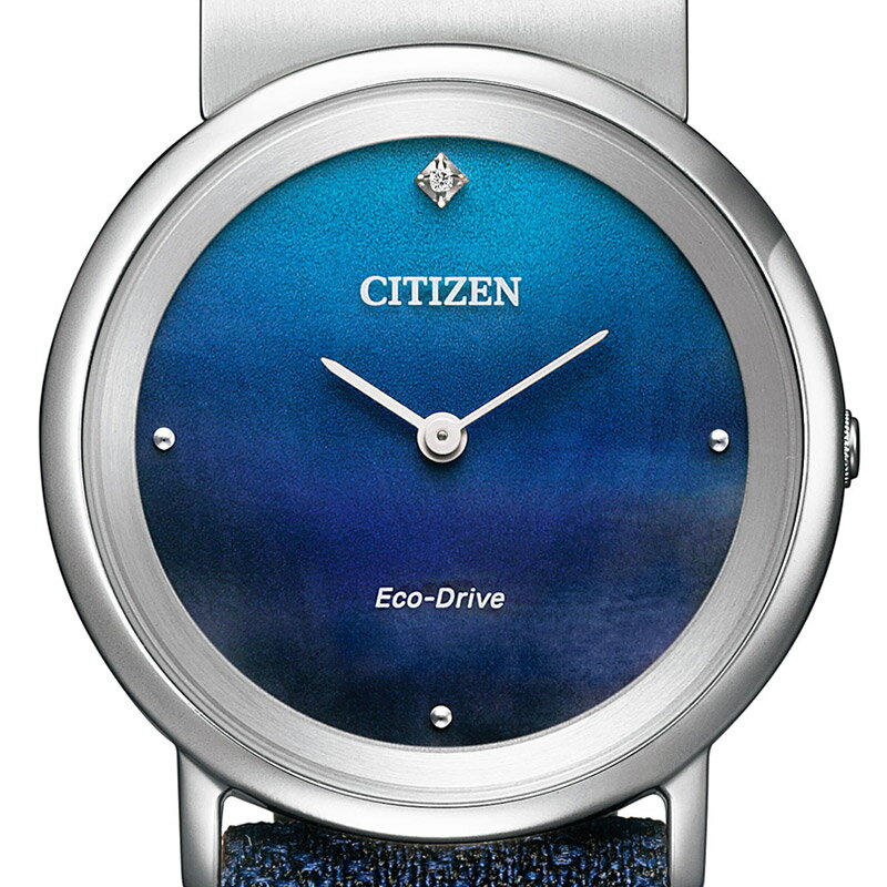 【無金利ローン可】 シチズン エル CITIZEN L エコドライブ アンビリュナ Ambiluna EG7098-15L レディース 腕時計 ブランド 時計 日本製 薄型 軽量 上品 おしゃれ ブルー [ラッピング無料 内祝い ギフト]