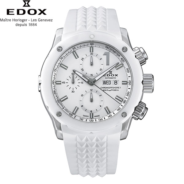【エントリーでP10倍＆最大100％ポイントバック】【無金利ローン可】【3年間無料点検付】 エドックス EDOX クロノオフショア1 クロノグラフオートマチック 01122-3B1-BIN1-S メンズ 腕時計 時計[ラッピング無料 内祝い ギフト]