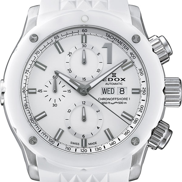 【エントリーでP10倍＆最大100％ポイントバック】【無金利ローン可】【3年間無料点検付】 エドックス EDOX クロノオフショア1 クロノグラフオートマチック 01122-3B1-BIN1-S メンズ 腕時計 時計[ラッピング無料 内祝い ギフト]