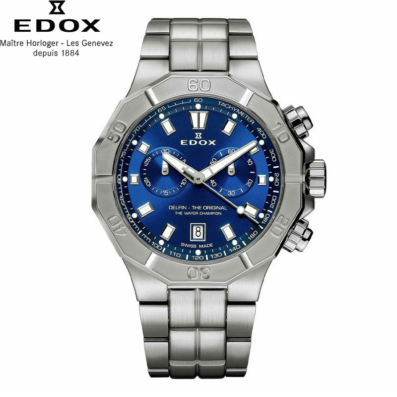 無金利ローン可 3年間無料点検付 エドックス EDOX デルフィン オリジナル クロノグラフ DELFIN THE ORIGIN gsx-10032116 ISHIDA ONLINE サンプル画像2