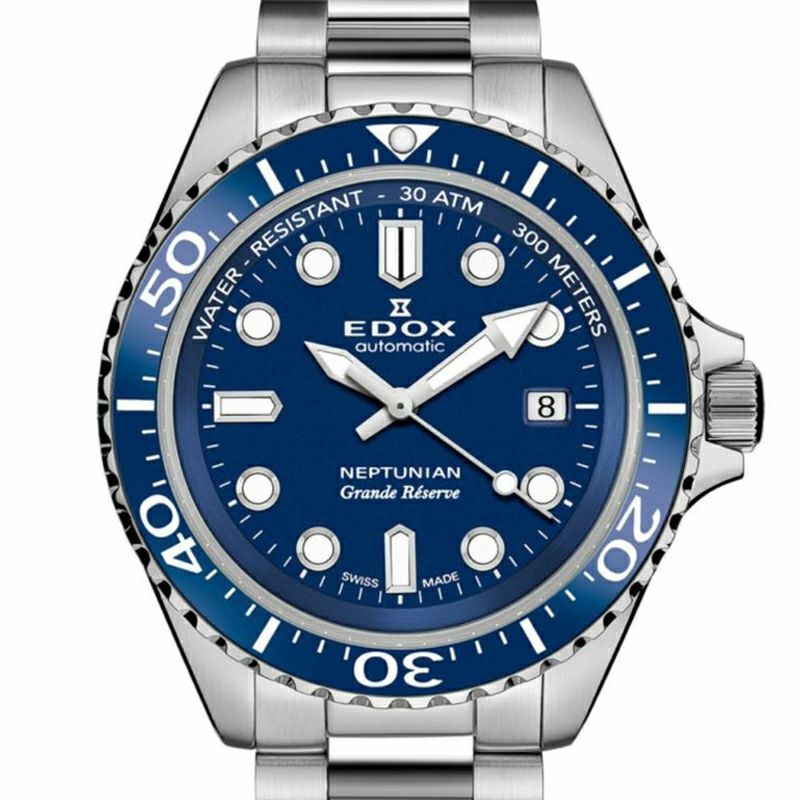 無金利ローン可 3年間無料点検付 エドックス EDOX ネプチュニアン グランデ リザーブ デイト オートマティック NEPTU gsx-10031691 ISHIDA ONLINE サンプル画像3