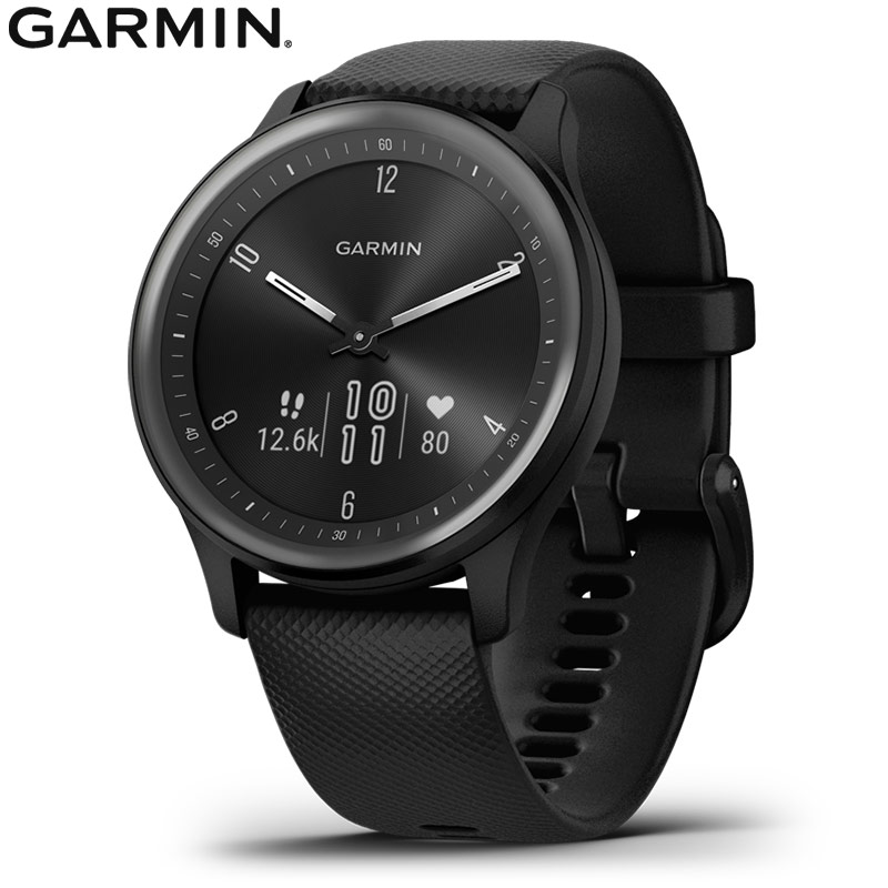 ガーミン スマートウォッチ GARMIN vivomove Sport Slate / Black ヴィヴォムーブスポーツ 010-02566-40 メンズ レディース 腕時計 ストレス 睡眠 血中酸素 消費カロリー 健康管理 ブラック [ラッピング無料 内祝い ギフト] - Image 2