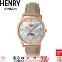 【1,000円クーポン/24日20時～】ヘンリーロンドン HENRY LONDON ムーンフェイズ MOONPHASE HL35-LS-0320 レザー 35mm レディース 腕時計 時計