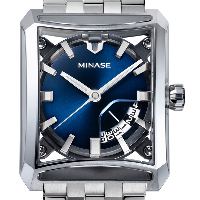 【無金利ローン可】【3年間無料点検付】 ミナセ MINASE セブンウィンドウズ ヒズ シリーズ [SEVEN WINDOWS HiZ Series] VM15-M01NBL-SSB メタル メンズ 高級 腕時計 時計 ブランド 【発売日は納期目安となります】[ラッピング無料 内祝い ギフト]
