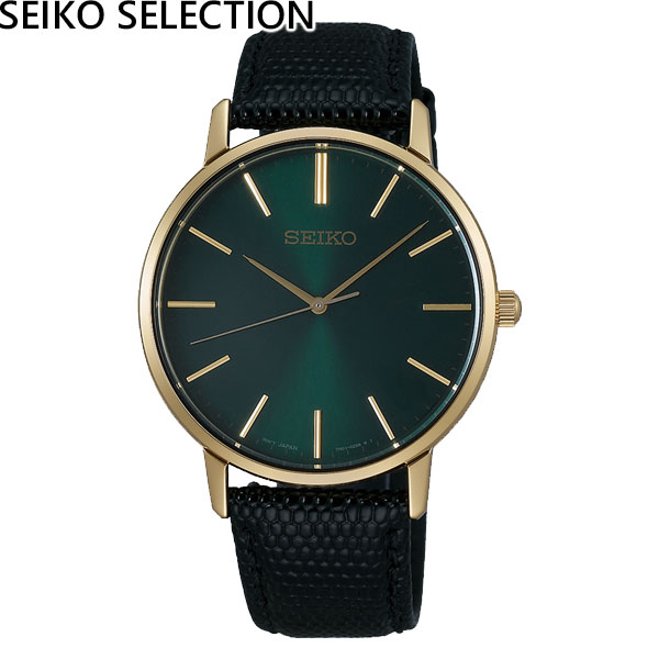 セイコーセレクション [SEIKO SELECTION] SCXP074 ペア可能 メンズ ゴールドフェザー復刻モデル 薄型 クオーツ 腕時計 時計 [誕生日 プレゼント 贈り物 ギフト]