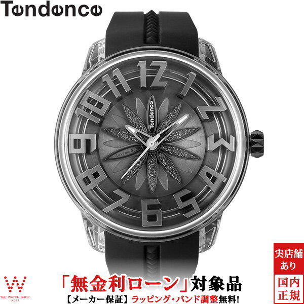 【無金利ローン可】 テンデンス TENDENCE キングドーム King Dome ブラックフラワー TY023007 メンズ レディース 腕時計 時計[ラッピング無料 内祝い ギフト]