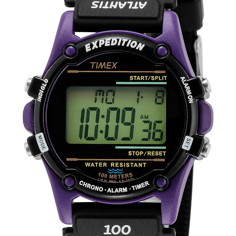 【1,000円クーポン/3月4日20時〜】タイメックス TIMEX アトランティスヌプシ ATLANTIS NUPTSE メンズ 腕時計 時計 クォーツ アウトドア デジタル ウォッチ おしゃれ パープル TW2U91600 [ラッピング無料 内祝い ギフト]
