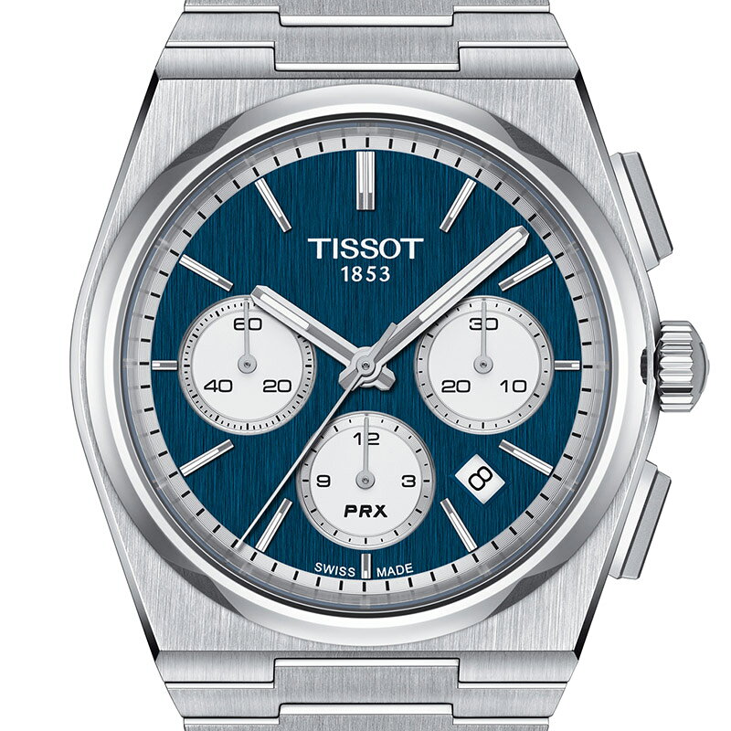 ISHIDA ONLINEの【無金利ローン可】【3年間無料点検付】 ティソ TISSOT PRX ピーアールエックス オートマティック クロノグラフ T1374271104100 メンズ 腕時計 時計 日付 ビジネス ウォッチ おしゃれ [ラッピング無料 内祝い ギフト]｜アングル3
