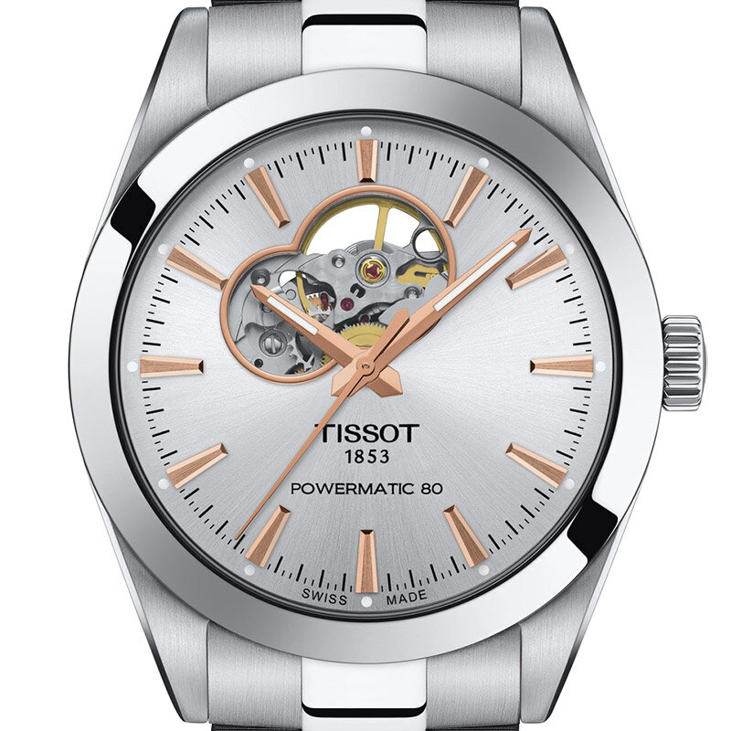 【無金利ローン可】【3年間無料点検付】 ティソ TISSOT ジェントルマン オートマティック オープンハート T127.407.11.031.01 メンズ 腕時計 時計 自動巻 ビジネス ウォッチ おしゃれ [ラッピング無料 内祝い ギフト]