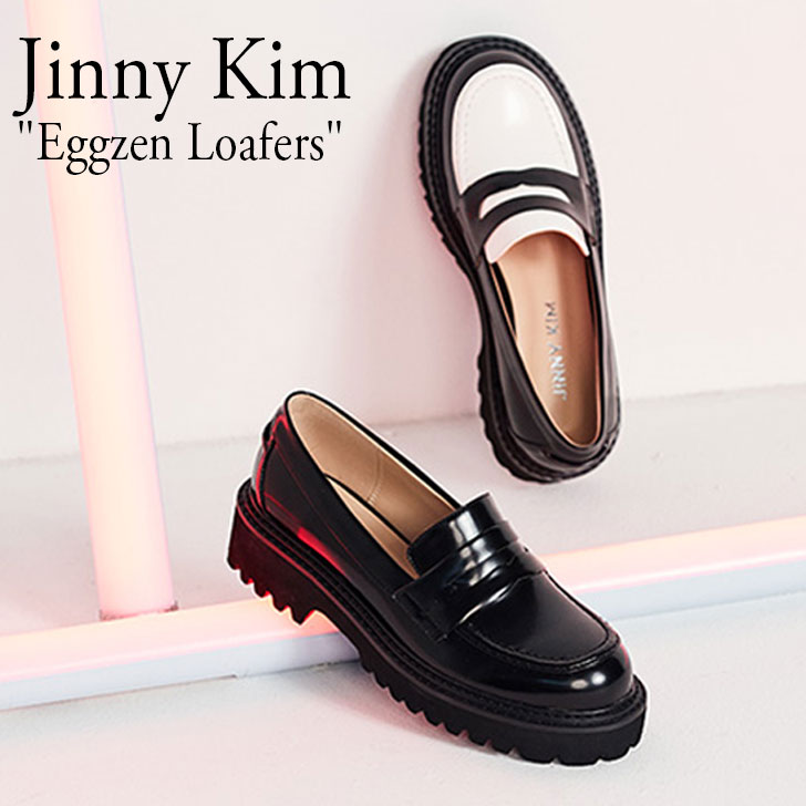 Wj[ L [t@[ Jinny Kim fB[X Eggzen Loafers GbO[ [t@[ WHITE COMBI zCg Rr BLACK ubN 301626406 V[Y