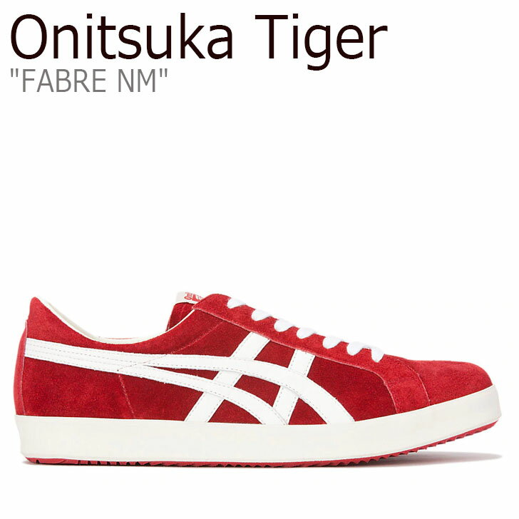 オニツカタイガー レザースニーカー レディース オニツカタイガー スニーカー Onitsuka Tiger FABRE NM ファブレ NM CLASSIC RED クラシック レッド WHITE 1183A915-600 シューズ