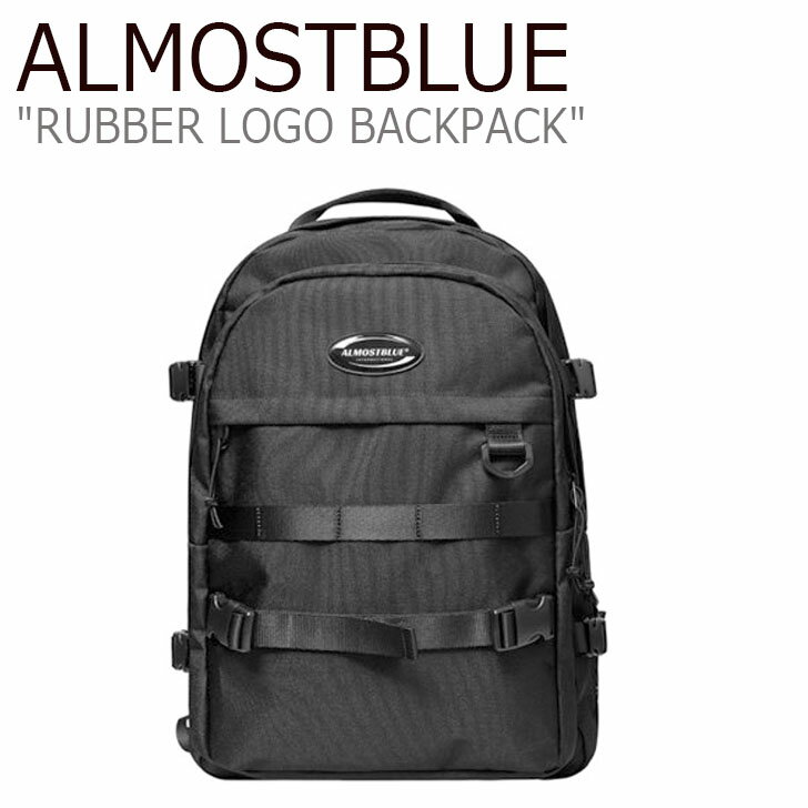 I[Xgu[ bN ALMOSTBLUE K̔X Y fB[X RUBBER LOGO BACKPACK o[ S obNpbN BLACK ubN 2643711 obO