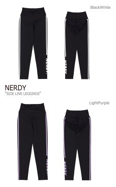 ノルディ レギンス NERDY レディース SIDE LINE LEGGINGS サイド ラインレギンス BLACK WHITE ブラック ホワイト LIGHT PURPLE ライト パープル PNES21KL18400/010 ノルディー ウェア
