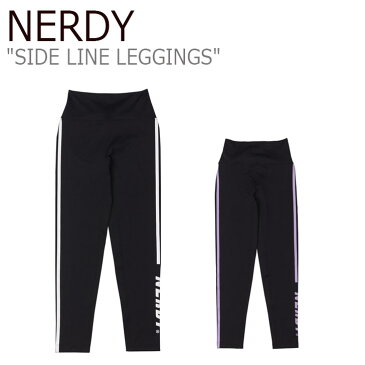 ノルディ レギンス NERDY レディース SIDE LINE LEGGINGS サイド ラインレギンス BLACK WHITE ブラック ホワイト LIGHT PURPLE ライト パープル PNES21KL18400/010 ノルディー ウェア