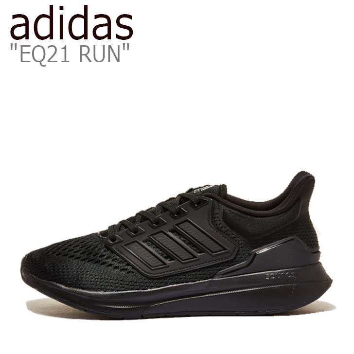 AfB_X Xj[J[ adidas Y EQ21 RUN GLbvg 21  BLACK ubN H00521 V[Y yÁzgpi