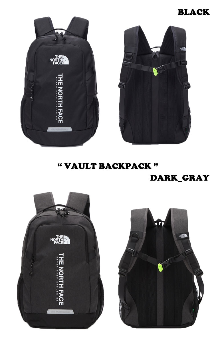 ノースフェイス バックパック THE NORTH FACE メンズ レディース VAULT BACKPACK ボールト バックパック BLACK ブラック DARK_GRAY ダーク グレー DARK_NAVY ダーク ネイビー VIOLET バイオレット NM2DN04J/K/L/M バッグ 【中古】未使用品