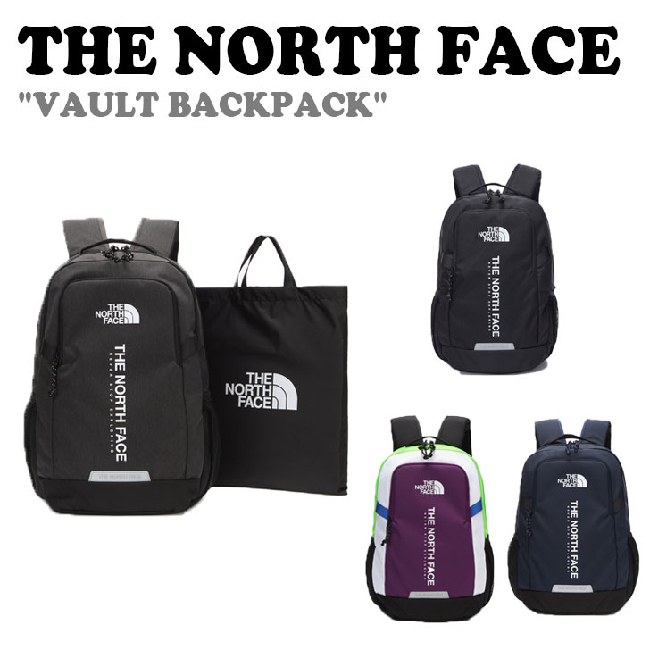 ノースフェイス バックパック THE NORTH FACE メンズ レディース VAULT BACKPACK ボールト バックパック BLACK ブラック DARK_GRAY ダーク グレー DARK_NAVY ダーク ネイビー VIOLET バイオレット NM2DN04J/K/L/M バッグ 【中古】未使用品