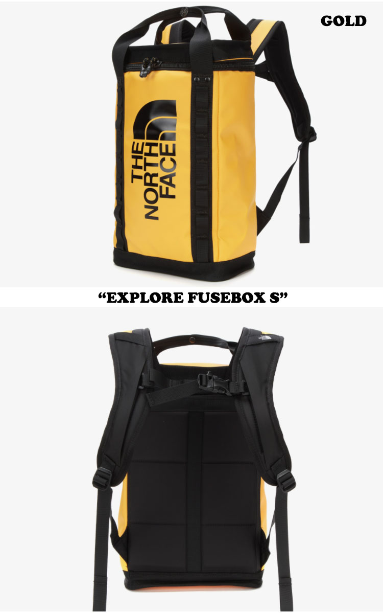 ノースフェイス バックパック THE NORTH FACE メンズ レディース EXPLORE FUSEBOX S エクスプローラ ヒューズボックス スモール BLACK ブラック GOLD ゴールド NM2DN35A/B バッグ 【中古】未使用品