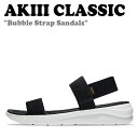 AL NVbN T_ AKIII CLASSIC fB[X Bubble Strap Sandals ou Xgbv T_ BLACK ubN AKAISWP0223 V[Y