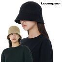 ルオエスパック バケットハット LUOESPAC 正規販売店 OVERFIT ROUND BUCKET HAT オーバーフィット ラウンド バケット ハット BLACK ブラック BEIGE ベージュ LP7745 ACC