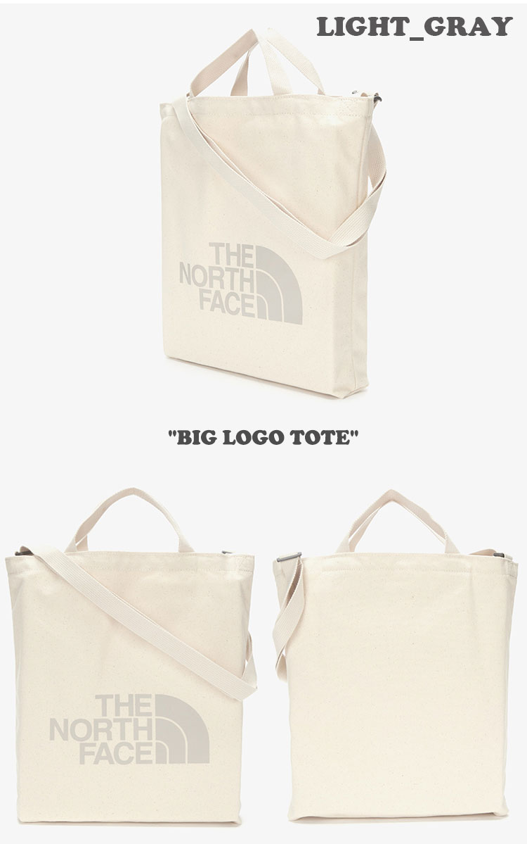 ノースフェイス エコバッグ THE NORTH FACE メンズ レディース BIG LOGO TOTE ビッグ エコ トートバッグ BLACK ブラック LIGHT GRAY ライトグレー NN2PN13A/B バッグ 【中古】未使用品