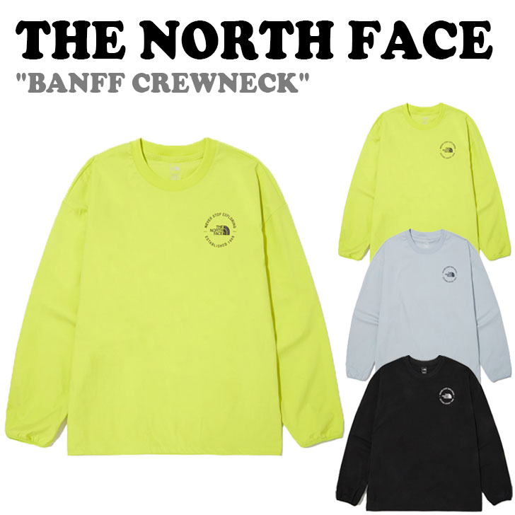 ノースフェイス トレーナー THE NORTH FACE メンズ レディース BANFF CREWNECK バンフ クルーネック BLACK ブラック BLUE ブルー LIME ライム NM5MN02A/B/C ウェア 【中古】未使用品