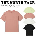 ノースフェイス 半袖Tシャツ THE NORTH FACE メンズ レディース BRYCE S/S R/TEE ブライス ショートスリーブ ラウンドTEE PINK ピンク BLACK ブラック WHITE ホワイト GREEN グリーン NT7UN16A/B/C/D ウェア 【中古】未使用品