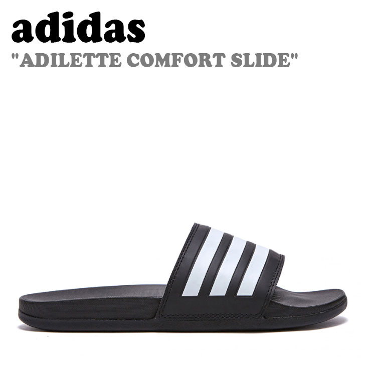 ǥ  adidas  ǥ ADILETTE COMFORT SLIDE ǥåȥեȥ饤 CORE BLACK ֥å CLOUD WHITE 饦ɥۥ磻 GZ5891 FLADCS1U01 塼 š̤