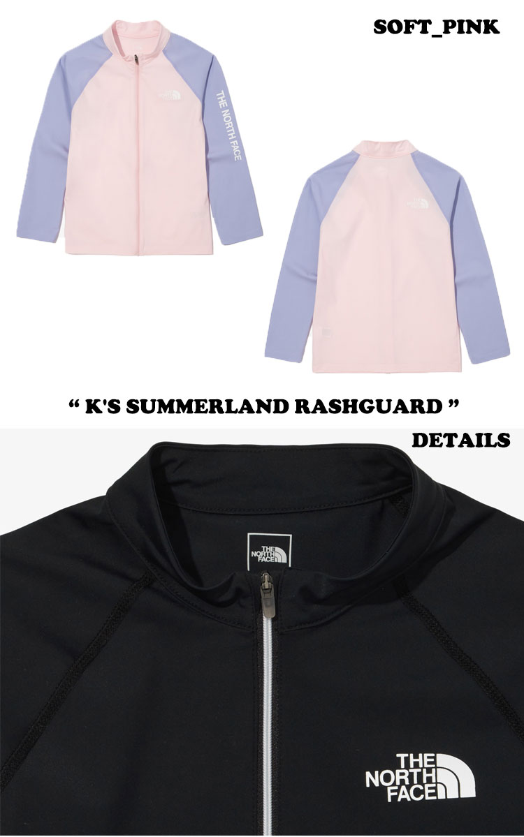 ノースフェイス 水着 THE NORTH FACE K'S SUMMERLAND RASHGUARD キッズ サマーランド ラッシュガード LIME BLACK SOFT_PINK NJ5JN04S/T/U ウェア 【中古】未使用品