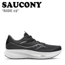 サッカニー スニーカー SAUCONY レディース RIDE 15 ライド 15 BLACK ブラック WHITE ホワイト S10730-05 シューズ