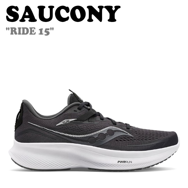 TbJj[ Xj[J[ SAUCONY Y RIDE 15 Ch 15 BLACK ubN WHITE zCg S20730-05 V[Y