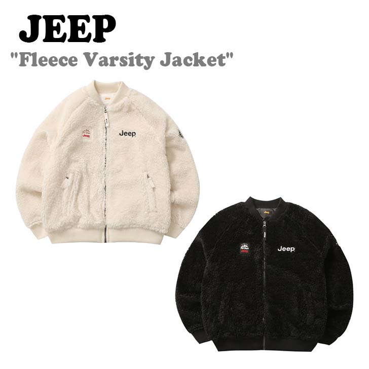 W[v t[X Jeep Y fB[X Fleece Varsity Jacket t[Xo[VeB WPbg IVORY AC{[ BLACK ubN JM4TZU413BK/IV EFA