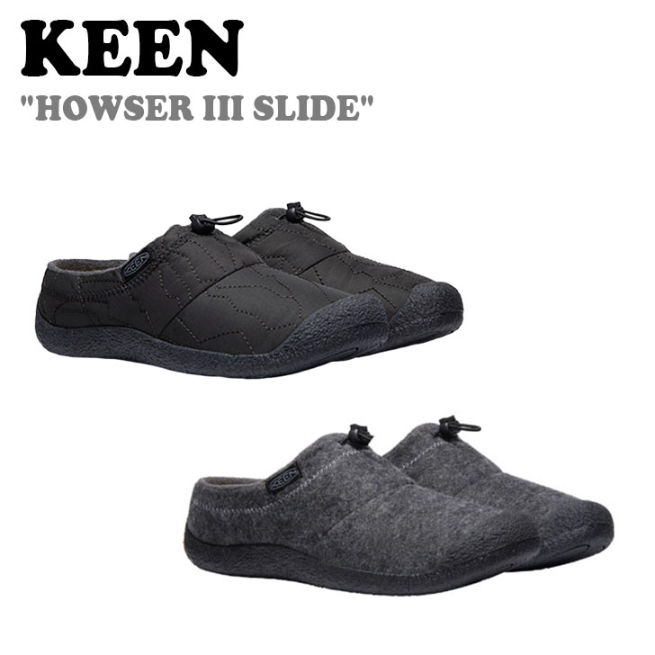 キーン スニーカー KEEN メンズ HOWSER III SLIDE ハウザー スリー スライド BLACK ブラック CHARCOAL GREY チャコールグレー KNSO2F201BK/CG シューズ