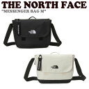 ノースフェイス クロスバッグ THE NORTH FACE メンズ レディース MESSENGER BAG M メッセンジャー バッグ ミディアム BLACK ブラック CREAM クリーム NN2PP01M/N バッグ 【中古】未使用品