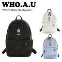 t[A[[ obOpbN WHO.A.U Y fB[X Steve Daily Backpack XeB[u fC[obOpbN BLACK ubN IVORY AC{[ LIGHT BLUE Cgu[ WHAKD2331A obO