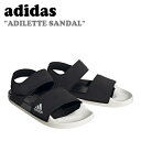 アディダス サンダル adidas メンズ レディース ADILETTE SANDAL アディレッタ サンダル CORE BLACK コア ブラック CORE WHITE コア ホワイト HP3006 シューズ 【中古】未使用品(4)