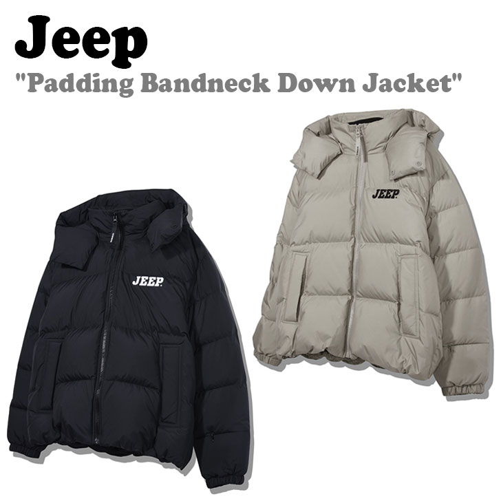 W[v _EWPbg Jeep Y fB[X Padding Bandneck Down Jacket ؃fB ohlbN _E WPbg BLACK ubN BEIGE x[W JO4JPU491BK/BE EFA