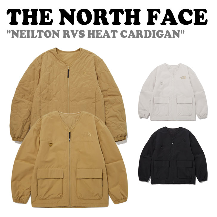 ノースフェイス ジャケット THE NORTH FACE メンズ レディース NEILTON RVS HEAT CARDIGAN ニルトン リバーシブル ヒート カーディガン BLACK ブラック CAMEL キャメル WHITE SAND ホワイトサンド NJ3NP55J/K/L ウェア【中古】未使用品