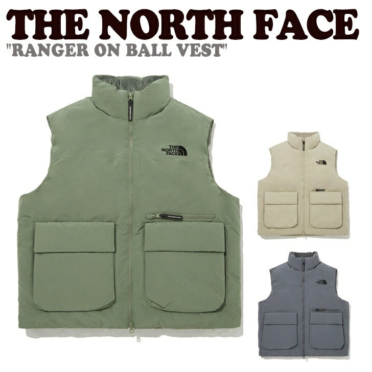 ノースフェイス ベスト THE NORTH FACE メンズ レディース RANGER ON BALL VEST レンジャー オンボールベスト BEIGE ベージュ LIGHT KHAKI ライト カーキ DARK GRAY ダーク グレー NV3NP50J/K/L ウェア【中古】未使用品