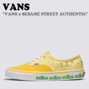 バンズ スニーカー VANS メンズ レディース VANS x SESAME STREET AUTHENTIC セサミストリート オーセンティック YELLOW イエロー VN0009PVYLW シューズ【中古】未使用品
