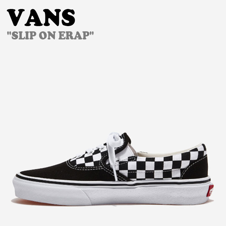 oY Xj[J[ VANS Y fB[X SLIP ON ERAP XbvI Gbv BLACK WHITE CHECKERBOARD uN zCg `FbJ[{[h V98CFERAP V[Y